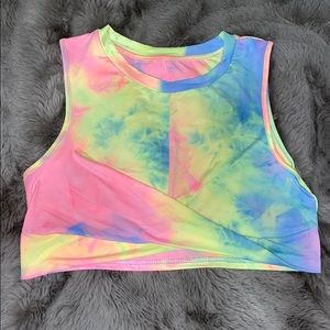 Crop Top Tie DyeTwist Front